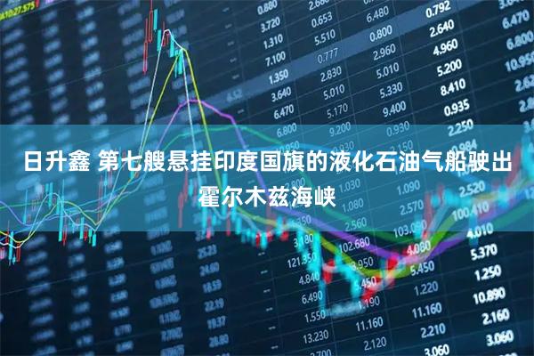 日升鑫 第七艘悬挂印度国旗的液化石油气船驶出霍尔木兹海峡