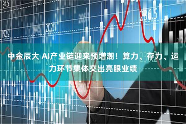 中金辰大 AI产业链迎来预增潮！算力、存力、运力环节集体交出亮眼业绩